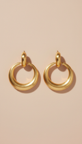 Statement-Creolen aus strahlendem Gold